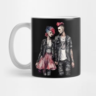 Romantic Punk Couple Mug